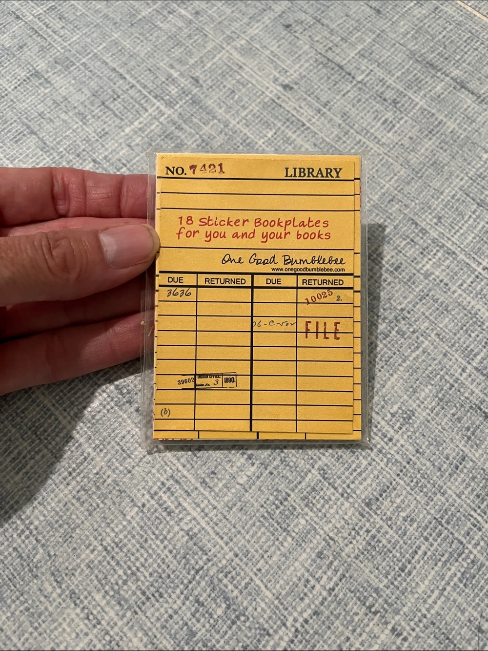 New! ANTHROPOLOGIE Set/18 Book Plate Stickers Library Card Stock Theme